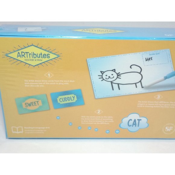 Simply Fun ARTributes Describe & Draw Game Reading & Comprehension NEW SEALED - Picture 3 of 7